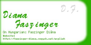 diana faszinger business card